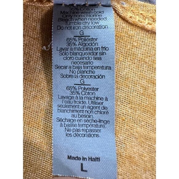 Dave Matthews Band Palm Tree Yellow  Tank Top Size Large - Picture 8 of 9